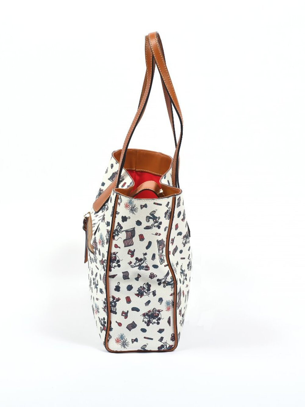 Disney Dooney & Bourke Mickey Minnie Americana Patriotic Tote Bag NWOT - Picture 3 of 8